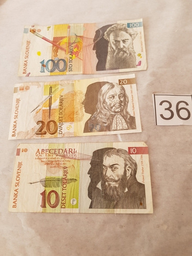 3 Billetes  Eslovenia