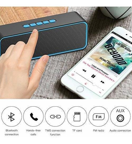 Sonkir Altavoz Portátil, Tws 5.0 Sistema De Altavoce...