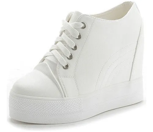 Tenis de tacón alto para mujer hot sale