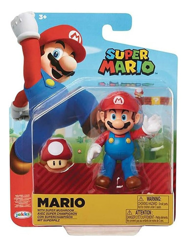 Figura Super Mario Bros. Original Jakks Pacific Y Accesorio.