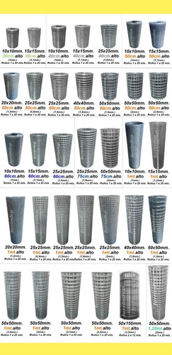 Imagen 6 de 9 de Malla Metálica Romboidal Cerco 20x50mm Rollo 50cm X 4,5mts