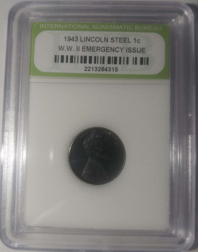 Lincoln 1943 Steel 1c Ww2 Emergency Issue Coin # 505 