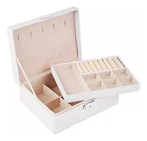 Comprar Caja De Organizador Joyero Para Collares Anillos Relojes 