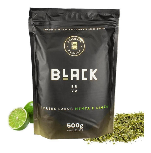 Erva Mate Tereré Premium Terere Black Menta E Limão 500g