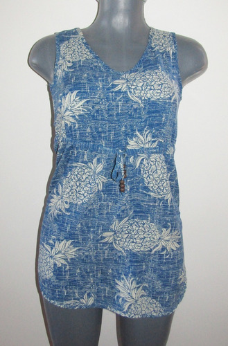 Mini Vestido Hawaiiano Talla S  Playa/ Descanso