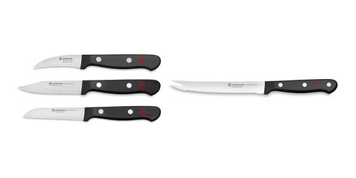 Wüsthof Juego De Cuchillos Gourmet De 3 Piezas Y Cuchillo Go