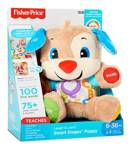Peluche Fisher Price Perrito Musical De Aprendizaje (35$)