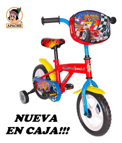 Rin 12 Bicicleta Infantil Huracán Apache Roja En Caja