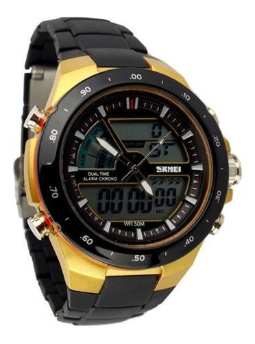 Impermeable Deportivo Reloj Militar S-shock Analógico Doble 