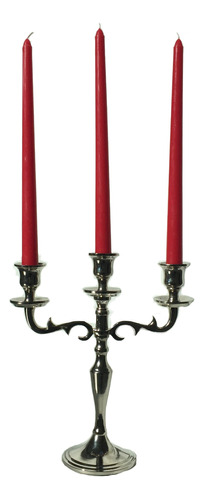 Hamptons - Candelabro De Plata De Tres Brazos, Hecho A Mano