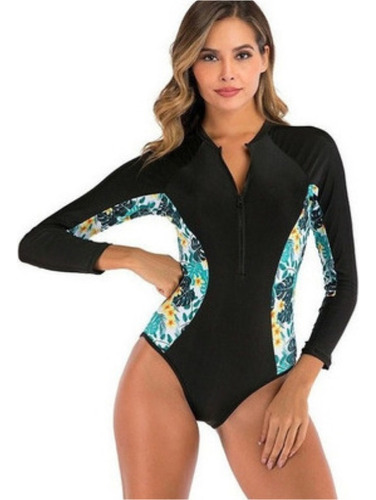 Bañador De Una Pieza For Mujer Traje De Surf De Manga Larga