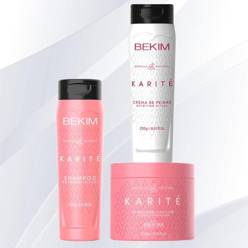 Kit Promo Shampoo Mascara Crema De Peinar Karite 250ml 