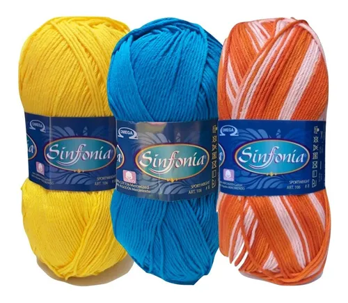 comprar 15 Madejas De Hilaza Sinfonía 100% Algodón Crochet Amigurumi