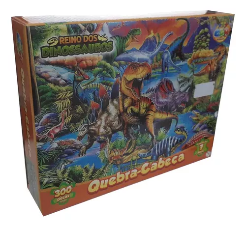 Jogo Quebra Cabeca 200 Peças Reino Dos Dinossauros Puzzle