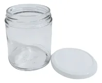 Comprar 12 Frascos Vidrio Con Tapa 9 Oz 250ml Tarro Recuerdo Color Tapa Blanca