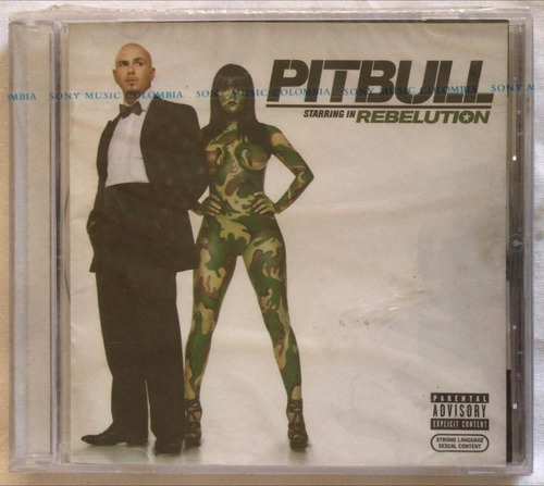 Pitbull. Starring In Rebelution. Cd Nuevo. Qqg. Ag.