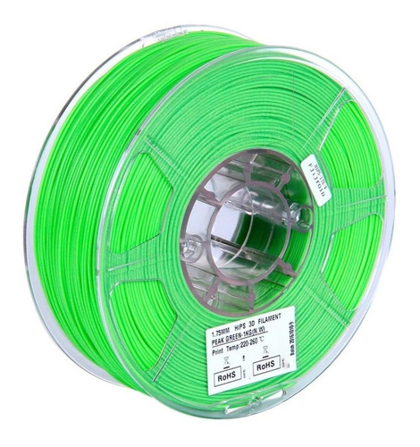 Filamento 3D HIPS Esun de 1.75mm y 1kg peak green