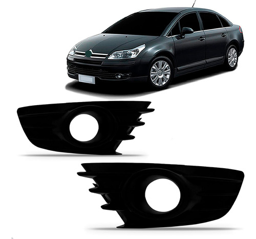 Par Moldura Da Grade Citroen C4 Pallas & Hatch Milha Retov