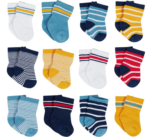 Calcetines Unisex Para Bebes Onesies Brand, 12 Pares, 4 T...