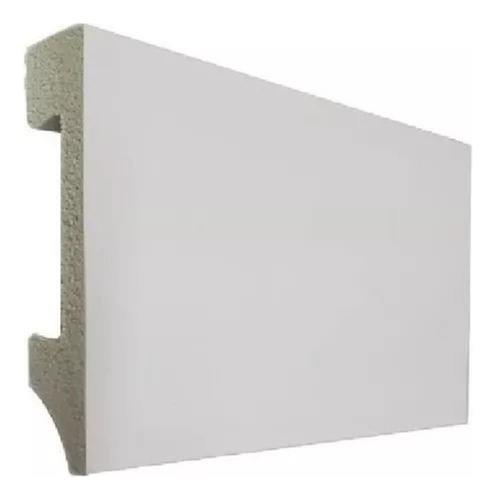 Zocalo Pvc Eps Blanco Liso Recto Antihumedad Ecofriendly