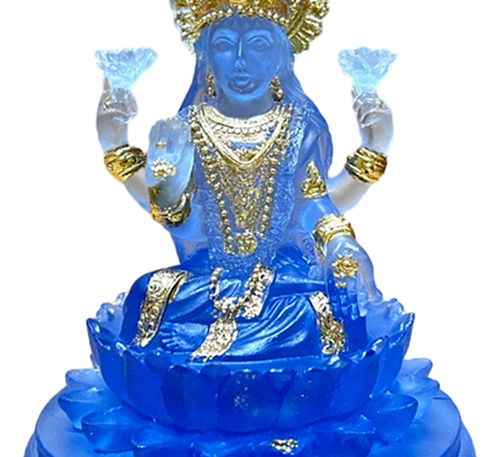Estátua De Buda Sentado Estatueta De Buda Decoração Azul