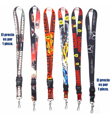 Correa Porta Gafete Ferrari Ford Hummer Mercedes Seat Cooper