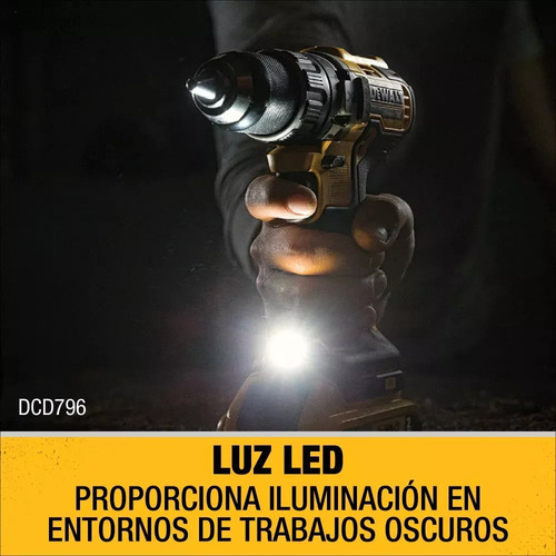 Pack Taladro Percutor + Atorni. Impacto Dewalt Dck287d2-b2