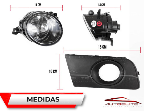 Imagen 3 de 10 de Kit Faros Niebla Vw Amarok 10 11 12 2013 2014 2015 2016 2017