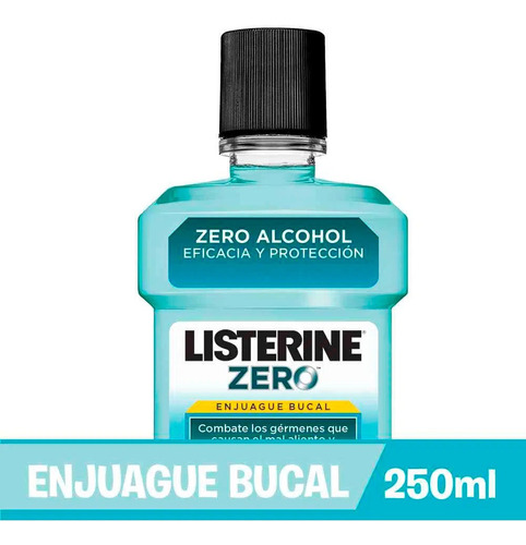 Listerine Enjuague Bucal Zero Alcohol Menta Suave X 250 Ml