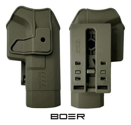 Imagen 4 de 10 de Funda Pistolera Glock Porta Cargador Silmple Porta Esposas