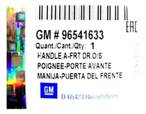 Comprar Manillas Traseras Externas Aveo  Derecha Izquierda 04-2010