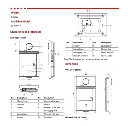 Kit De Video Portero Ip 2mp Wi-fi Ds-kis604-p(b) Hikvision