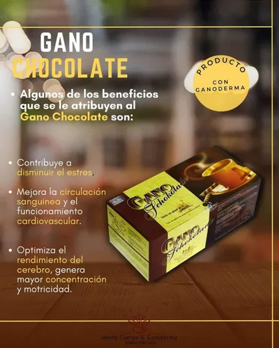 Gano Chocolate Con Ganoderma - - Unidad a $6845