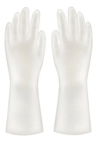 M - Guantes De Limpieza De Goma Delgados E Impermeables Para