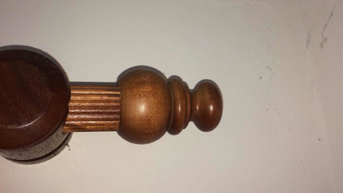 Soporte O Base Y Palos De Madera Para Cortinas Cortineros