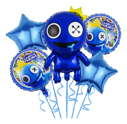 Pack Globos Blue Raibown Friends Aptos Helio Lee Deco Coti