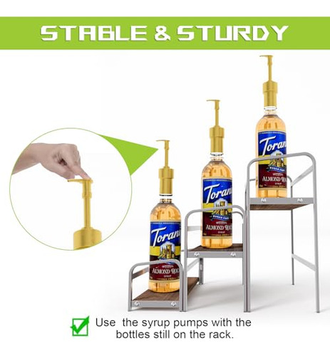 Estante Para Jarabes De Café De 3 Niveles Para Encimera, Sop