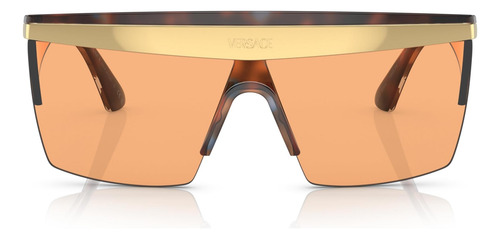 Gafas De Sol Versace Hombre - Montura Habana, Lentes Naranja
