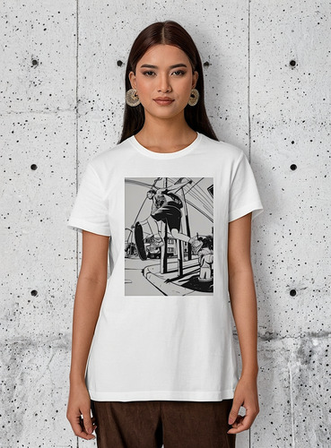 Polera Estampada Mujer Cx Skater Acrobacia Sk8 Calle