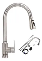 Comprar Grifos Convencionales Lagom C02 Mezcladora Para Fregadero Flexible Llave Herramienta de Cocina Brillante Con 3 Modos salida de agua dispersa Caliente y Frio 360° de rotación Acero inoxidable