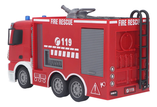 Camión De Rescate Rc Fire Rescue, Juego Interactivo, Confiab