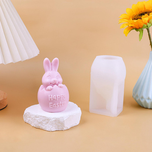 Silicona De Conejo De Cáscara De Huevo Diy Para Adornos