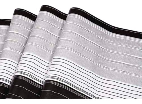 Papel Vinilo Tapiz Adhesivo Lineas  10 Mt X 45 Cm Gris Negro