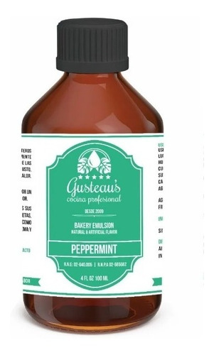 Emulsión Gusteau's - 100 Ml - Sabor Menta