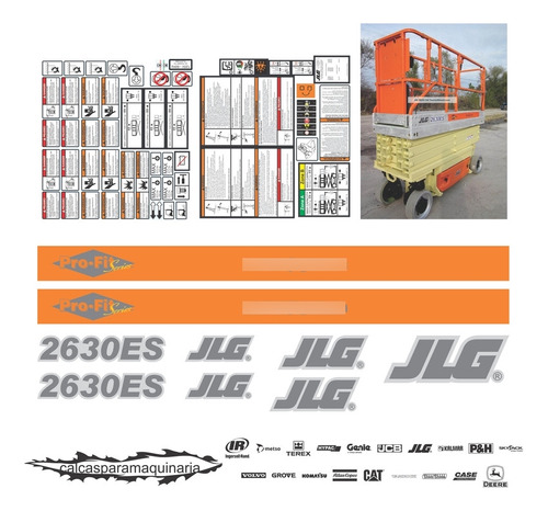 Kit De Calcas De Restauración Para JLG 2630 Es