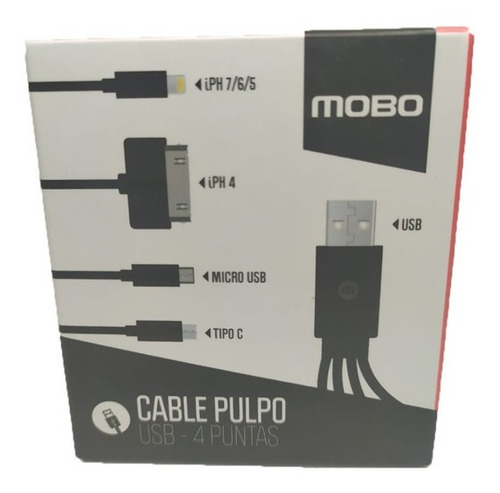Cable Pulpo Mobo Usb - 4 Puntas