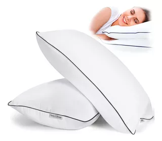 Set 2 Almohadas Ultra Suaves Anti-bacterial Transpirables