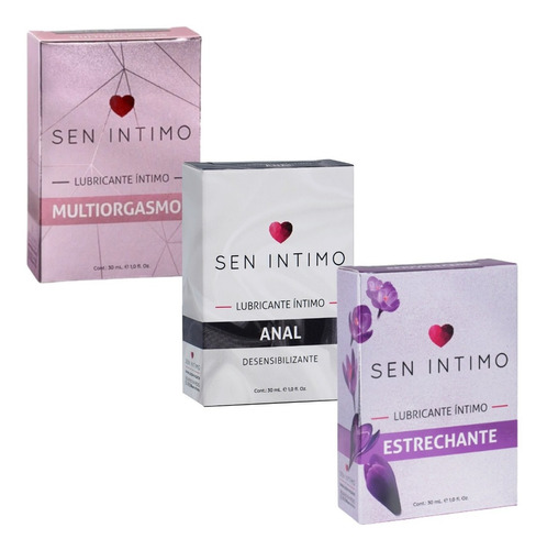 Combo De Lubricante Multiorgasmos + Anal + Estrechante Invim