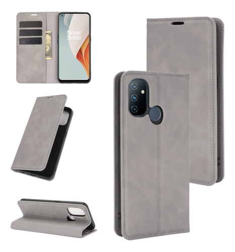 Funda De Piel Tpu Con Succión Magnética Para Oneplus Nord N1