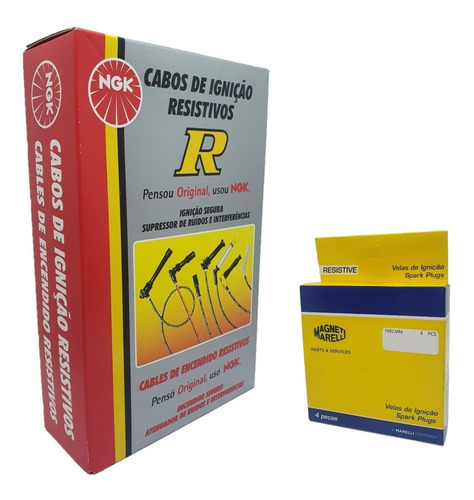 Kit Cabos E Velas De Ignição Corsa Vhc Gasolina 01 Até 05